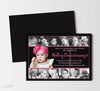 12 Photo Collage Girl Birthday Invitations