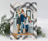 Arch Photo Plaid Christmas Card