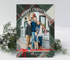 Arch Photo Plaid Christmas Card