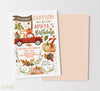 Autumn Fall Rustic Double Birthday Invitation