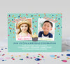 Colorful Confetti Joint Birthday Party Invitations