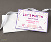 Confetti Girl Birthday Invitations