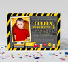 Construction Boy Birthday Invitations