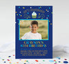 Cupcake Boy Photo Birthday Invitation