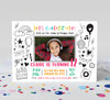 Doodle Tween Birthday Invitation