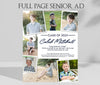 MEMORIES- Full Page Multi-Photo Senior Yearbook Ad