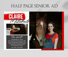 THE GRAD - Half Page Senior Yearbook Ad