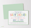 Jack & Jill Co-Ed Baby Shower Invitation