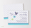 Lavender Butterfly Girl Baby Shower Invitation