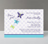 Lavender Butterfly Girl Baby Shower Invitation