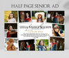 MEMORIES- Half Page Multi-Photo Senior Yearbook Ad