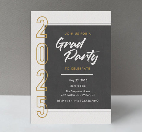 Modern Photo Graduation Party Invite