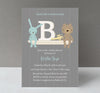 Monogram Boy Baby Shower Invitation