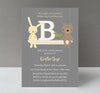 Monogram Unisex Baby Shower Invitation