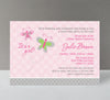 Pink Butterfly Girl Baby Shower Invitation