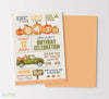 Pumpkin Farm Double Birthday Party Invitations