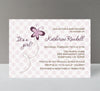 Purple Butterfly Girl Baby Shower Invitation