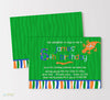 Reptile Lizard Boy Birthday Invitations