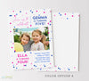 Simple Sibling Double Birthday Invitation