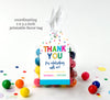 twice the fun matching printable thank you tag 